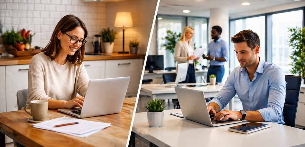 Working from Home vs Office