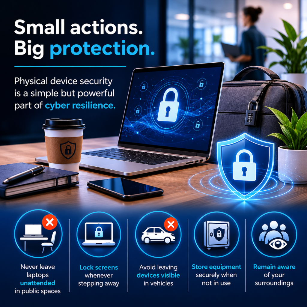 Cybersecurity tips for physical device security